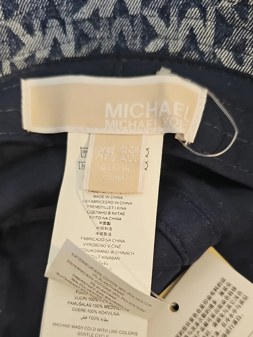 Michael Kors Indigo Rinse Bucket Hat MSRP $70